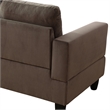 Star Home Living Corp Chris Microfiber Fabric Right Facing Sectional Brown Color