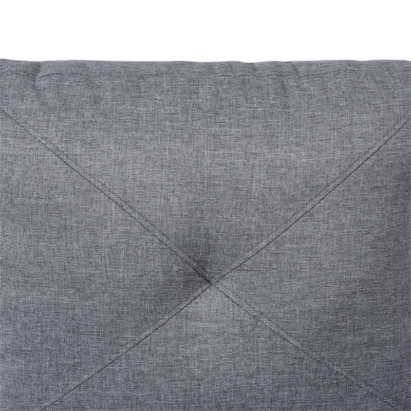 Star Home Living Corp Chris Microfiber Fabric Left Facing Sectional Grey Color