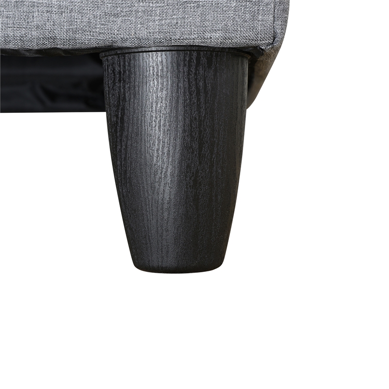 Star Home Living Corp Chris Microfiber Fabric Left Facing Sectional Grey Color