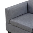 Star Home Living Corp Chris Microfiber Fabric Right Facing Sectional Grey Color