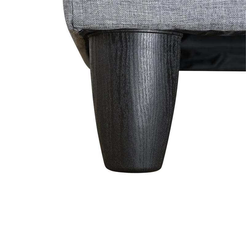 Star Home Living Corp Chris Microfiber Fabric Right Facing Sectional Grey Color