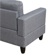 Star Home Living Corp Chris Microfiber Fabric Right Facing Sectional Grey Color