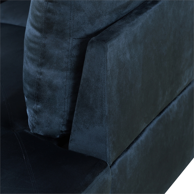 Star Home Living Corp Chris Microfiber Fabric Right Facing Sectional Black