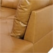 Star Home Living Corp Chris Faux Leather Right Facing Sectional Ginger