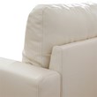 Star Home Living Corp Chris Faux Leather Left Facing Sectional White