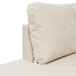 Star Home Living Corp Chris Faux Leather Left Facing Sectional White