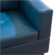 Star Home Living Corp Chris Faux Leather Left Facing Sectional Denim