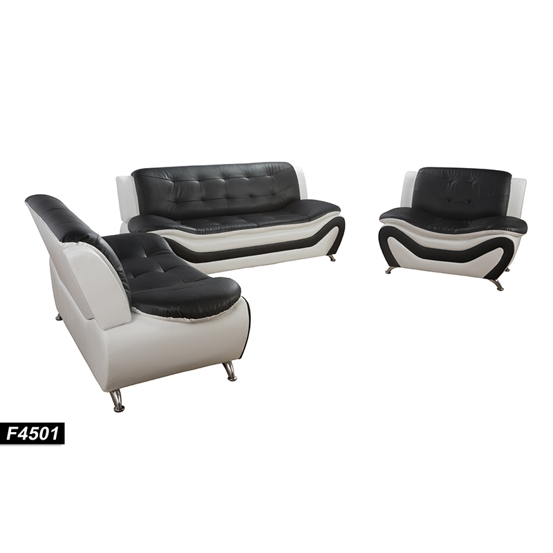 Beverly Fine Furniture 3 Piece Set Multicolor Black white Faux Leather