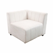 Rockport Modular White Microfiber 6-Piece Living Room Sofa Set