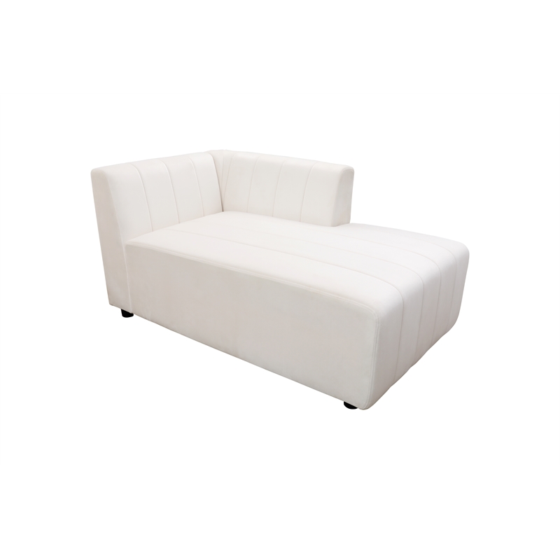 Rockport Modular White Microfiber 6-Piece Living Room Sofa Set