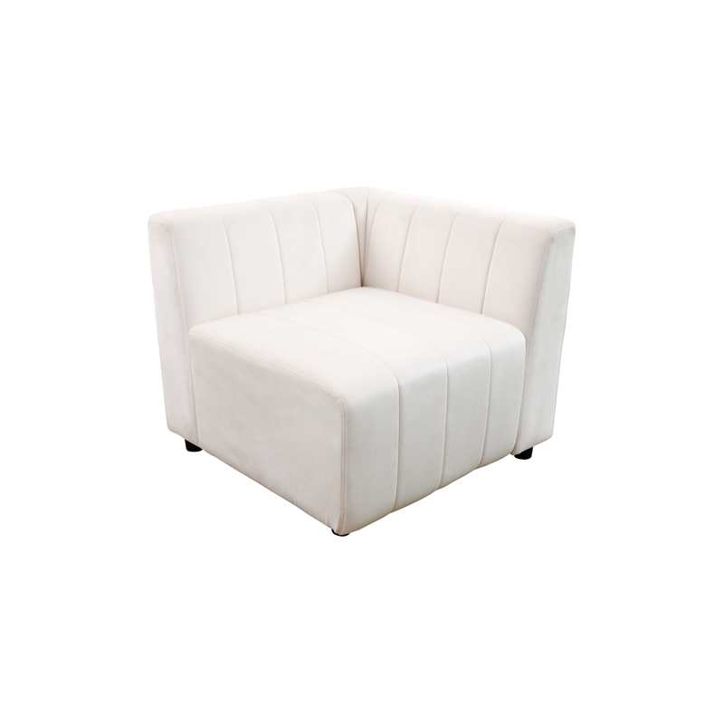 Rockport Modular White Microfiber 6-Piece Living Room Sofa Set