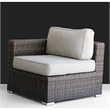 Living Source Intl 9-Piece Wicker / Rattan Sectional Set w/ Cushions in Espresso