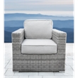 Living Source Intl 9-Piece Wicker / Rattan Sectional Set w/ Cushions in Gray