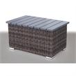 Living Source Intl 9-Piece Wicker / Rattan Sectional Set w/ Cushions in Gray
