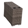 Living Source International 10-Piece Wicker / Rattan Sectional Set in Gray/Brown