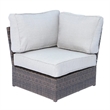 Living Source International 8pc Wicker / Rattan Sectional Set w/Cushion in Brown