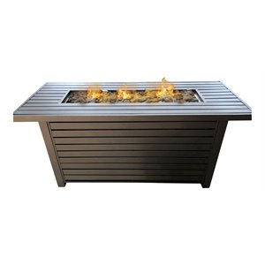living source international steel propane/natural gas fire pit table in black