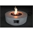 Living Source International Stone Propane/Natural Gas Fire Pit Table in Charcoal