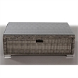 Living Source International 9-Piece Wicker / Rattan Sectional Set in White/Gray
