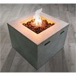 Living Source International Concrete Propane/Natural Gas Fire Pit in Gray