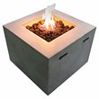 Living Source International Concrete Propane/Natural Gas Fire Pit in Gray