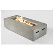 Living Source International Stone Propane/Natural Gas Fire Pit Table in Charcoal