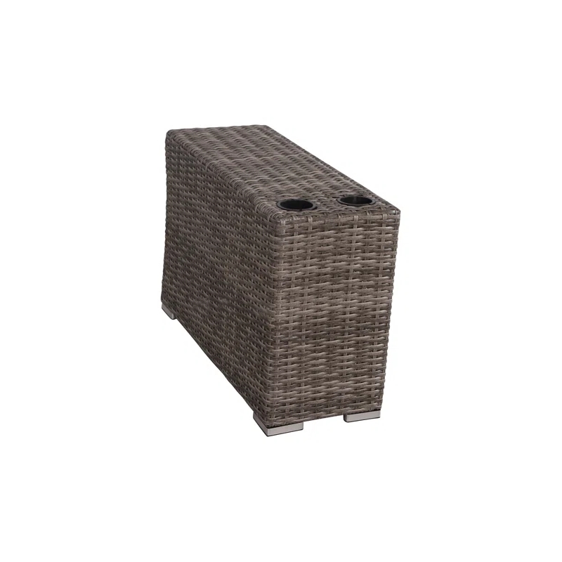 Living Source International 9-Piece Sectional Set with Plush Cushions in Gray