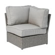 Living Source International 13-Piece Wicker Sectional Set with Cushions in Gray