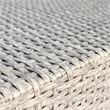 Living Source Intl 10-PC Wicker / Rattan Sectional Set w/Cushions in White/Gray