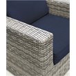 Living Source International 11-Piece Sectional Set with Cushions in Navy Blue