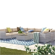 Living Source International 11-Piece Wicker / Rattan Sectional Set in Beige