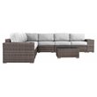 Living Source International 10-Piece Sectional Set in Espresso