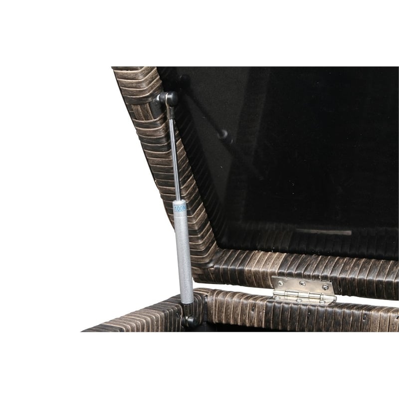 Living Source International 12-Piece Sectional Set w/Cushions in Espresso/Gray