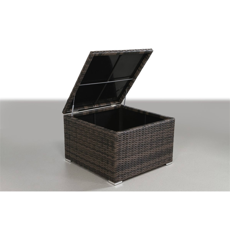 Living Source International 12-Piece Sectional Set w/Cushions in Espresso/Gray