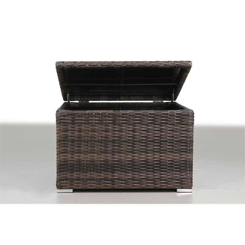 Living Source International 12-Piece Sectional Set w/Cushions in Espresso/Gray