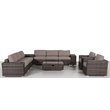 Living Source International 12-Piece Wicker / Rattan Sectional Set in Espresso