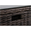 Living Source International 12PC Wicker / Rattan Sectional Set in Espresso/Beige