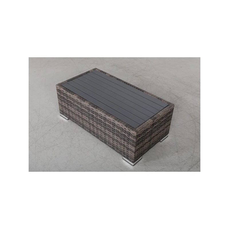 Living Source International 10-Piece Wicker / Rattan Sectional Set in Espresso