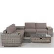 Living Source International 8-Piece Wicker / Rattan Sectional Set in Espresso