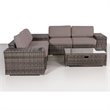 Living Source International 8-Piece Wicker / Rattan Sectional Set in Chocolate