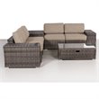 Living Source International 8-Piece Wicker Sectional Set with Cushions in Beige