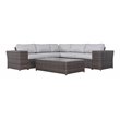 Living Source International 8-Piece Sectional Set with  Cushions - Gray