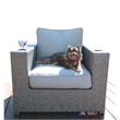 Living Source International 6-Piece Wicker / Rattan Sectional Set in Gray Finish