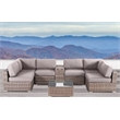 Living Source International 8-Piece Wicker / Rattan Sectional Set in Taupe/Gray