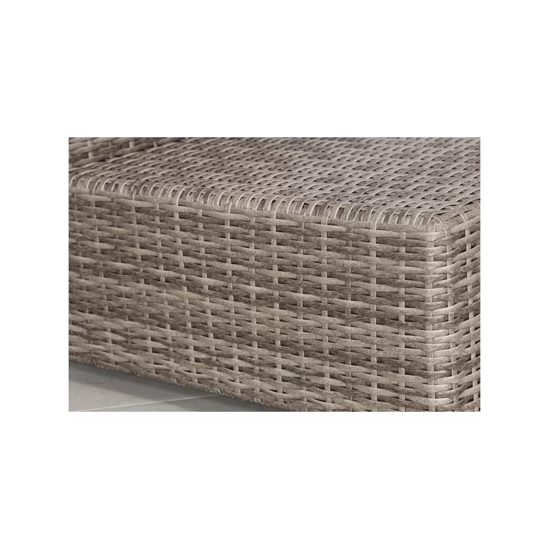 Living Source International 7-Piece Wicker / Rattan Sectional Set in Beige