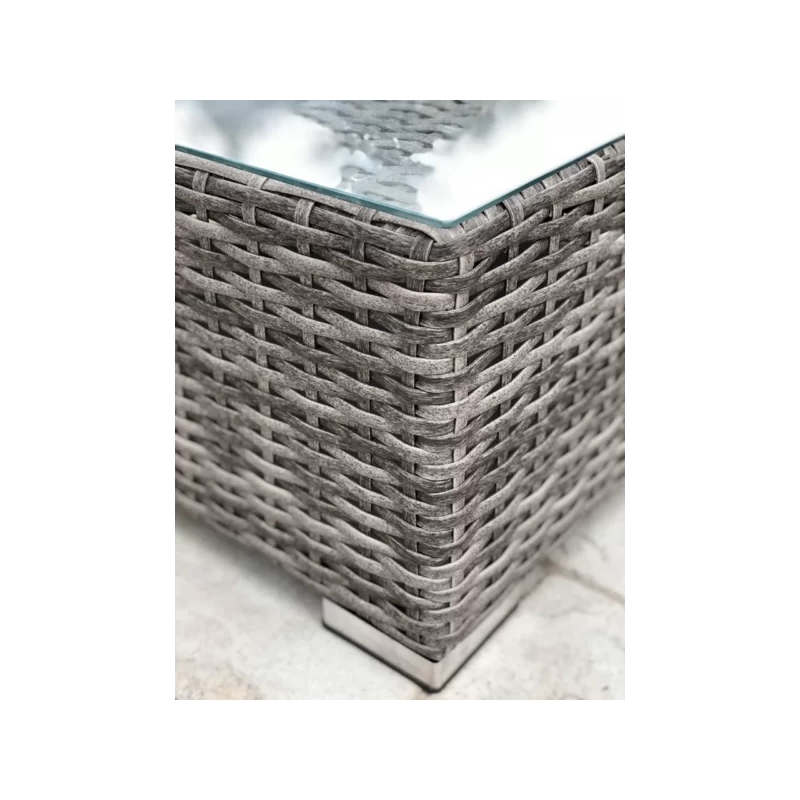 Living Source International 7-Piece Wicker / Rattan Sectional Set in Beige