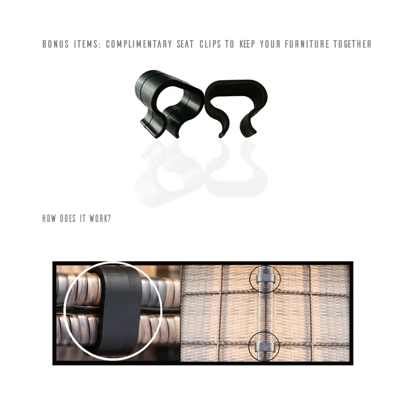 Living Source International 7-Piece Wicker / Rattan Sectional Set in Beige