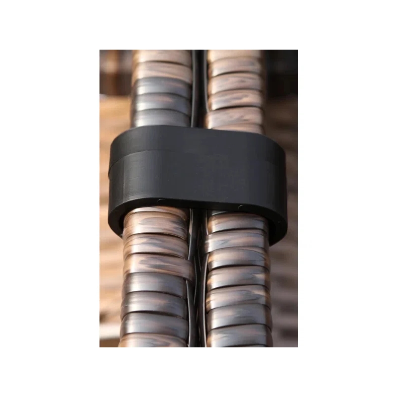 Living Source International 7-Piece Wicker / Rattan Sectional Set in Espresso