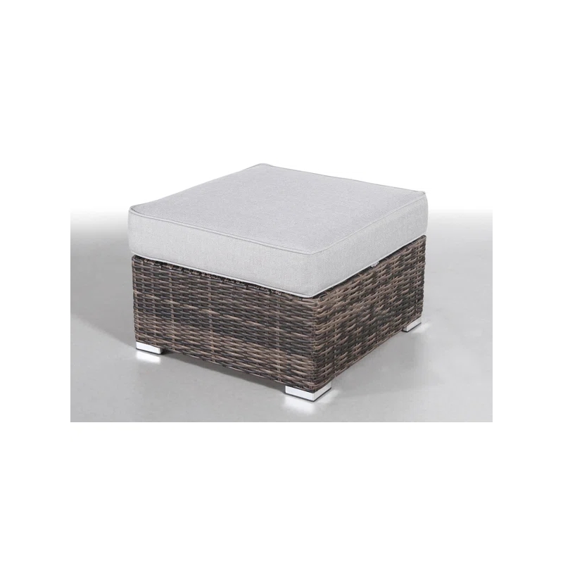 Living Source International 7-Piece Wicker / Rattan Sectional Set in Espresso