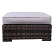 Living Source International 4-piece Wicker Sectional Set w/Cushions - Espresso